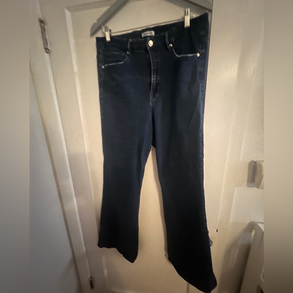Good American - Dark Navy Slim Flare Jeans